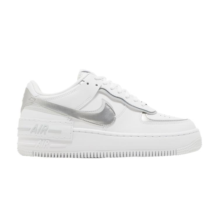 Wmns Air Force 1 Shadow 'White Metallic Silver'